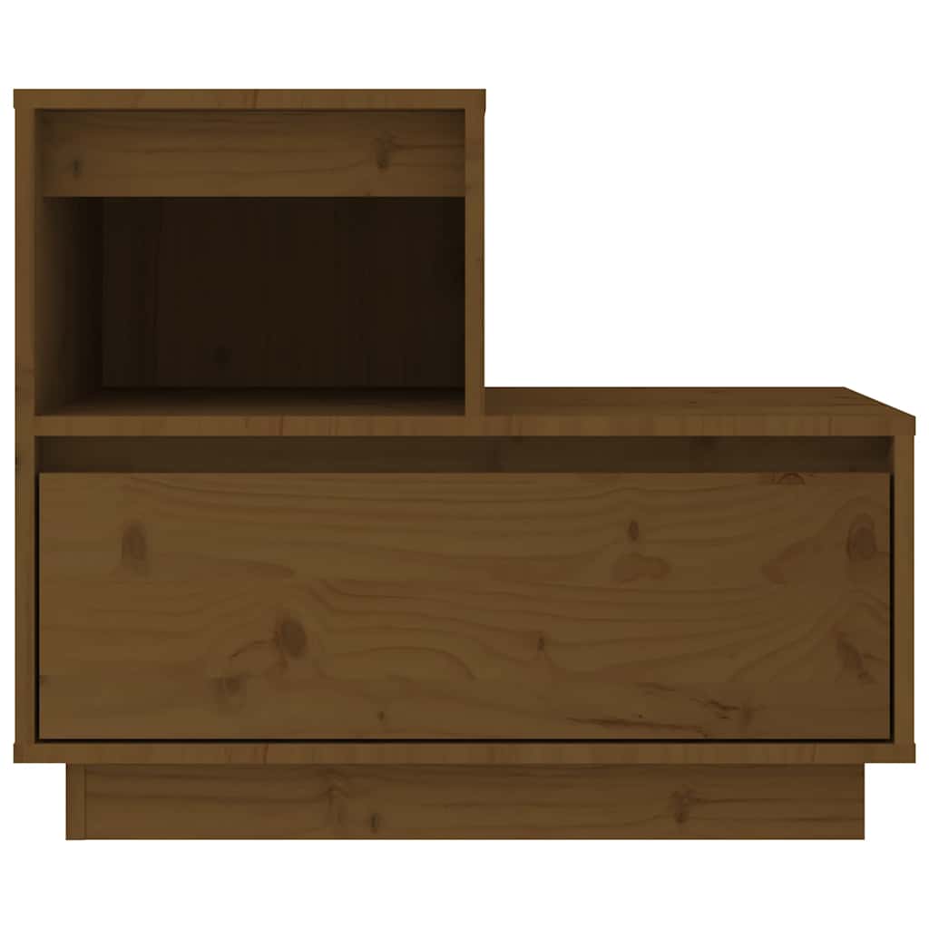 Bedside Cabinet 60X34X51 Cm Solid Wood Pine