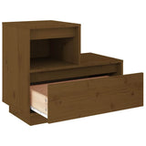 Bedside Cabinet 60X34X51 Cm Solid Wood Pine
