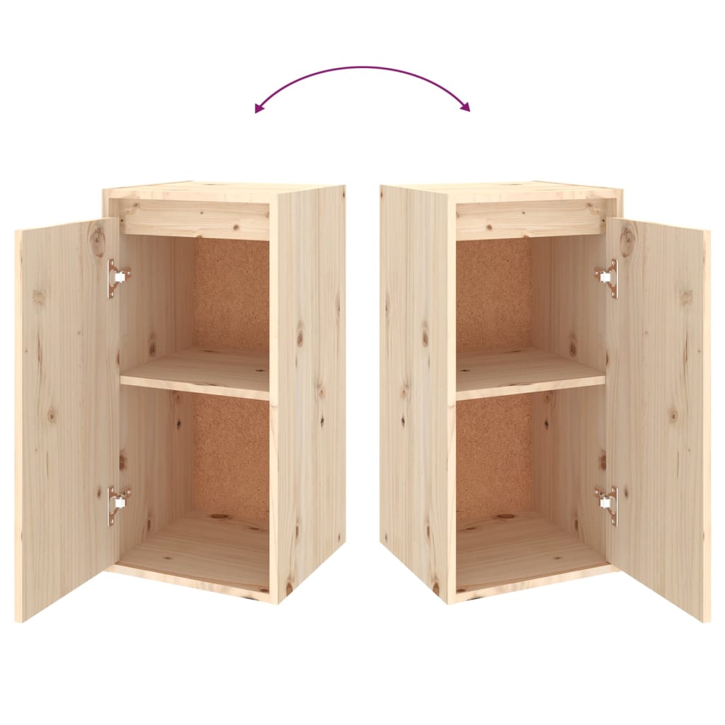 Tv Cabinets 2 Pcs Solid Wood Pine