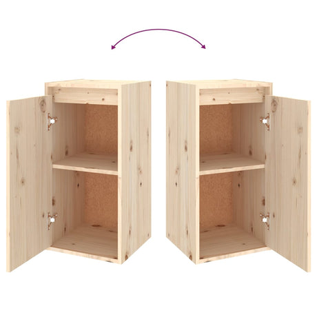 Tv Cabinets 2 Pcs Solid Wood Pine