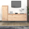 Tv Cabinets 2 Pcs Solid Wood Pine