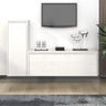 Tv Cabinets 2 Pcs Solid Wood Pine