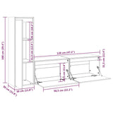 Tv Cabinets 3 Pcs Solid Wood Pine