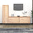 Tv Cabinets 3 Pcs Solid Wood Pine