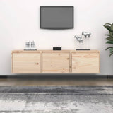 Tv Cabinets 3 Pcs Solid Wood Pine