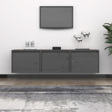 Tv Cabinets 3 Pcs Solid Wood Pine