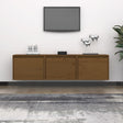 Tv Cabinets 3 Pcs Solid Wood Pine