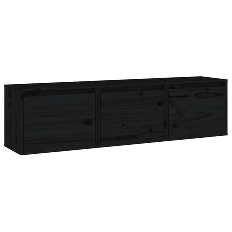 Tv Cabinets 3 Pcs Solid Wood Pine
