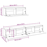 Tv Cabinets 3 Pcs Solid Wood Pine