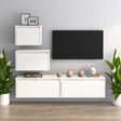 Tv Cabinets 4 Pcs Solid Wood Pine