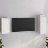 Tv Cabinets 2 Pcs Solid Wood Pine
