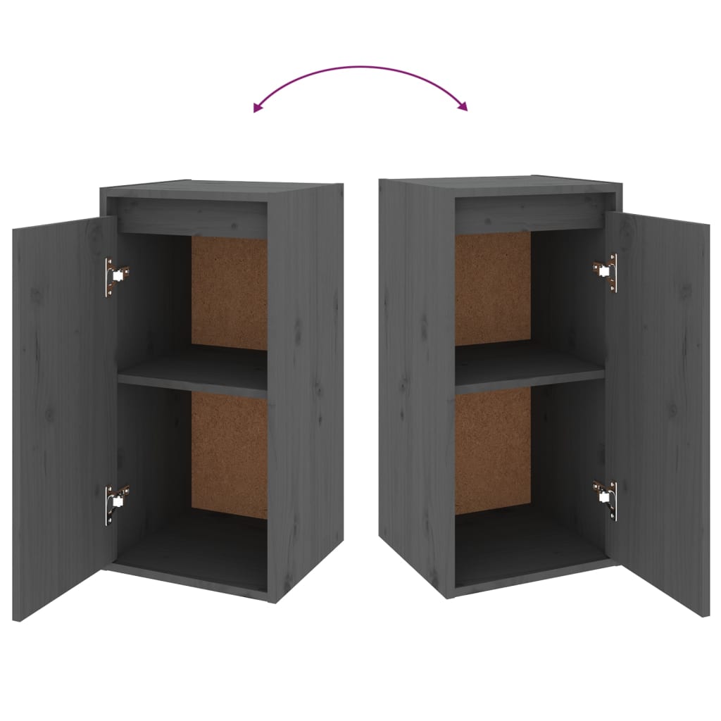 Tv Cabinets 2 Pcs Solid Wood Pine