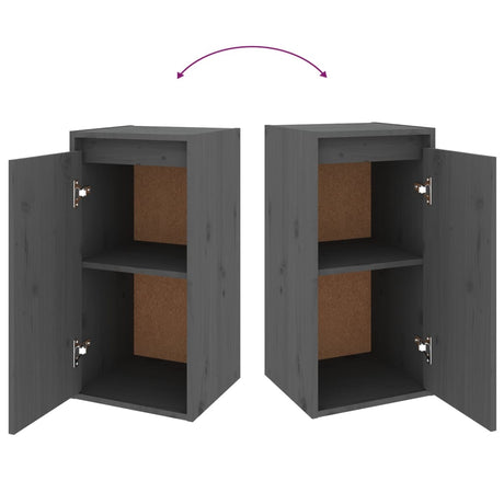 Tv Cabinets 2 Pcs Solid Wood Pine