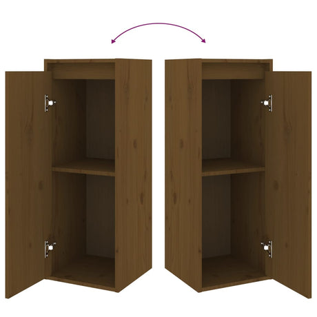 Tv Cabinets 3 Pcs Solid Wood Pine