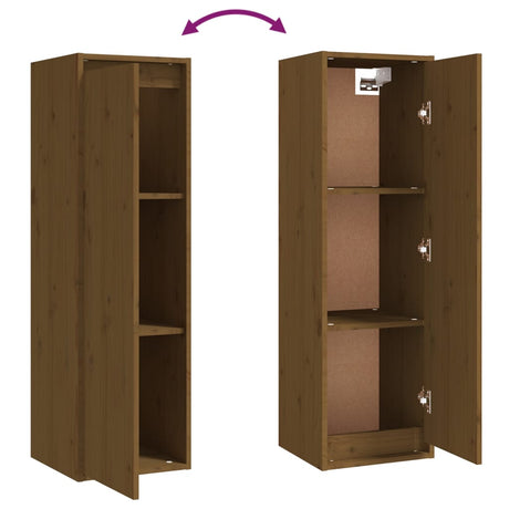 Tv Cabinets 3 Pcs Solid Wood Pine