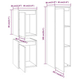 Tv Cabinets 3 Pcs Solid Wood Pine