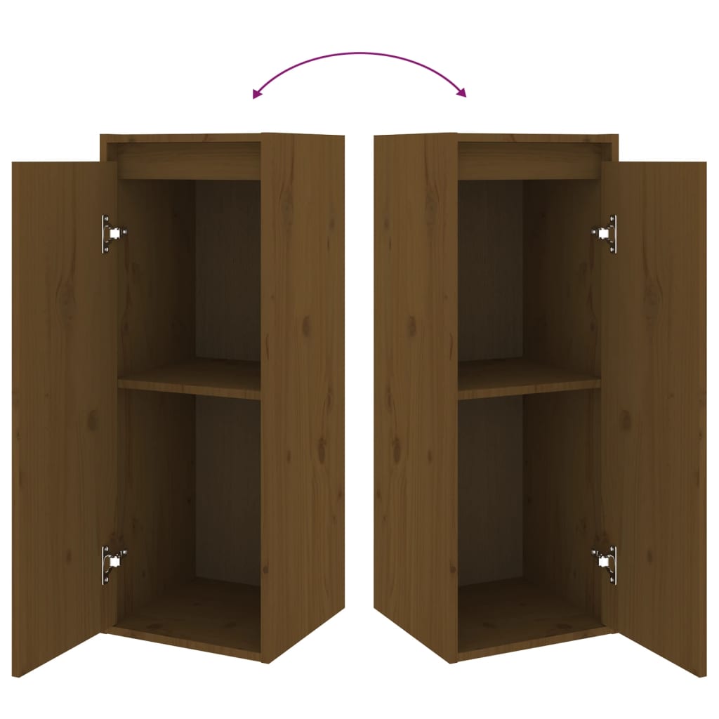 Tv Cabinets 4 Pcs Solid Wood Pine