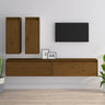 Tv Cabinets 4 Pcs Solid Wood Pine