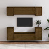 Tv Cabinets 6 Pcs Solid Wood Pine