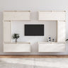 Tv Cabinets 6 Pcs Solid Wood Pine