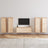 Tv Cabinets 5 Pcs Solid Wood Pine