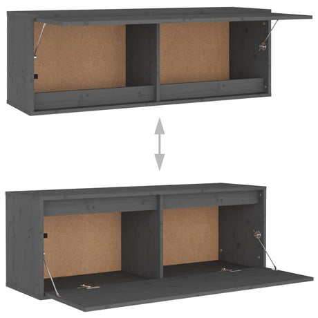 Tv Cabinets 5 Pcs Solid Wood Pine