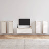 Tv Cabinets 5 Pcs Solid Wood Pine