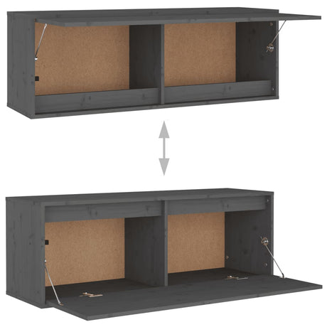 Tv Cabinets 5 Pcs Solid Wood Pine