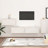 Tv Cabinets 4 Pcs Solid Wood Pine