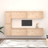 Tv Cabinets 6 Pcs Solid Wood Pine