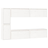 Tv Cabinets 6 Pcs Solid Wood Pine