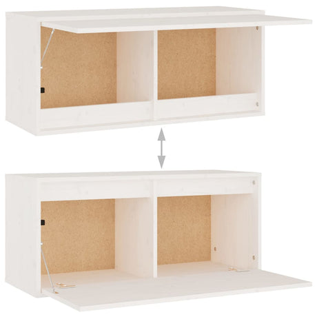 Tv Cabinets 6 Pcs Solid Wood Pine