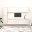 Tv Cabinets 6 Pcs Solid Wood Pine