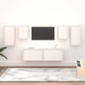 Tv Cabinets 6 Pcs Solid Wood Pine