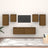 Tv Cabinets 6 Pcs Solid Wood Pine