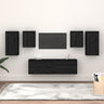 Tv Cabinets 6 Pcs Solid Wood Pine