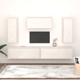 Tv Cabinets 5 Pcs Solid Wood Pine
