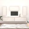Tv Cabinets 5 Pcs Solid Wood Pine