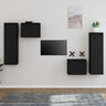 Tv Cabinets 4 Pcs Solid Wood Pine
