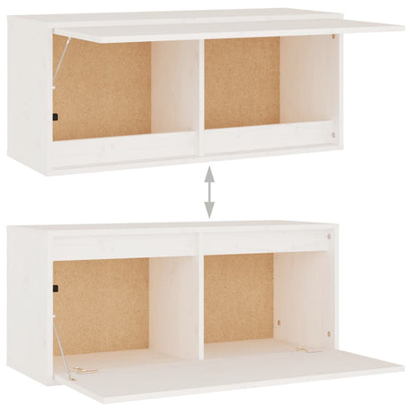 Tv Cabinets 6 Pcs Solid Wood Pine