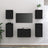 Tv Cabinets 5 Pcs Solid Wood Pine