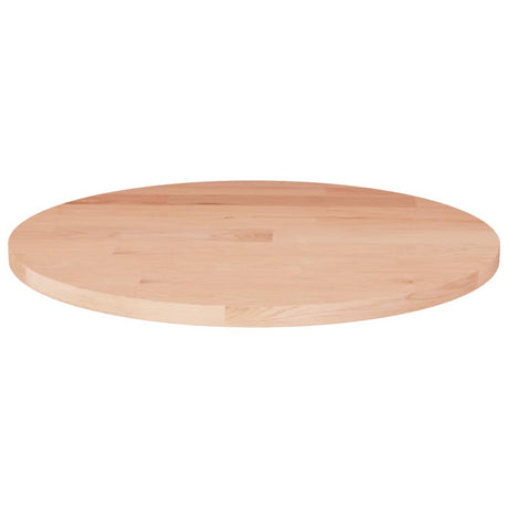 Round Table Top Ø40X4 Cm Untreated Solid Wood Oak