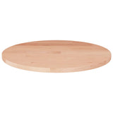 Round Table Top Ø40X4 Cm Untreated Solid Wood Oak