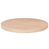 Round Table Top Ø40X4 Cm Untreated Solid Wood Oak