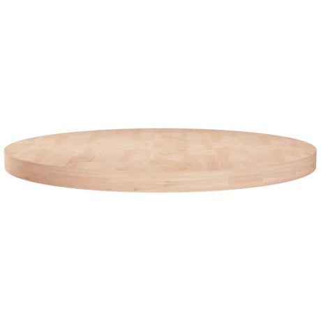 Round Table Top Ø40X4 Cm Untreated Solid Wood Oak
