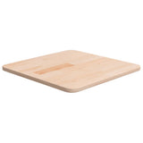 Square Table Top 40X40X4Cm Treated Solid Wood Oak
