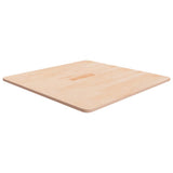 Square Table Top 40X40X4Cm Treated Solid Wood Oak