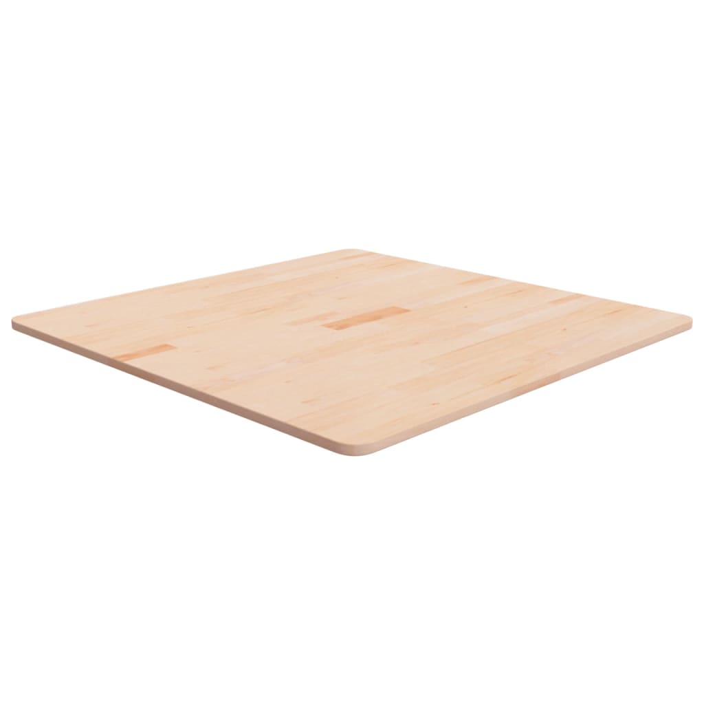 Square Table Top 40X40X4Cm Treated Solid Wood Oak