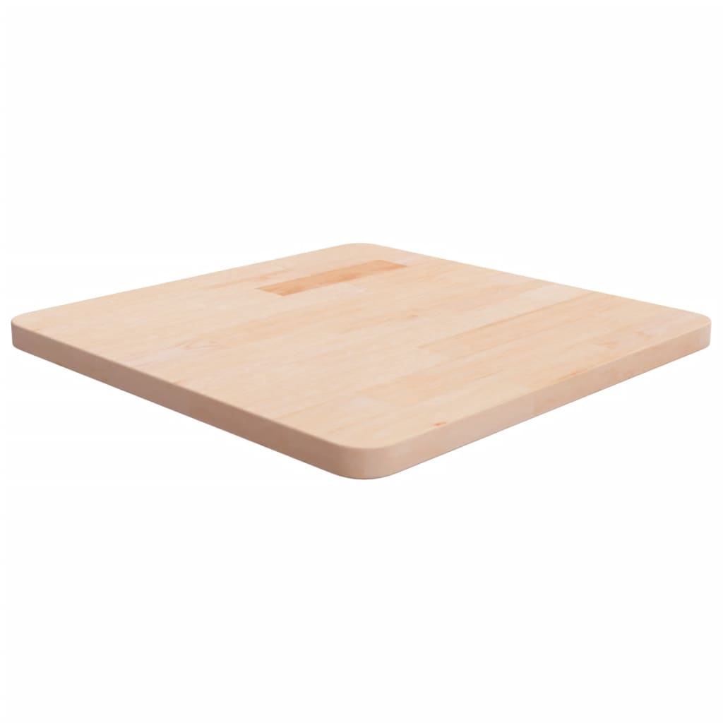 Square Table Top 40X40X4Cm Treated Solid Wood Oak