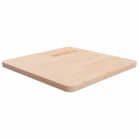 Square Table Top 40X40X4Cm Treated Solid Wood Oak